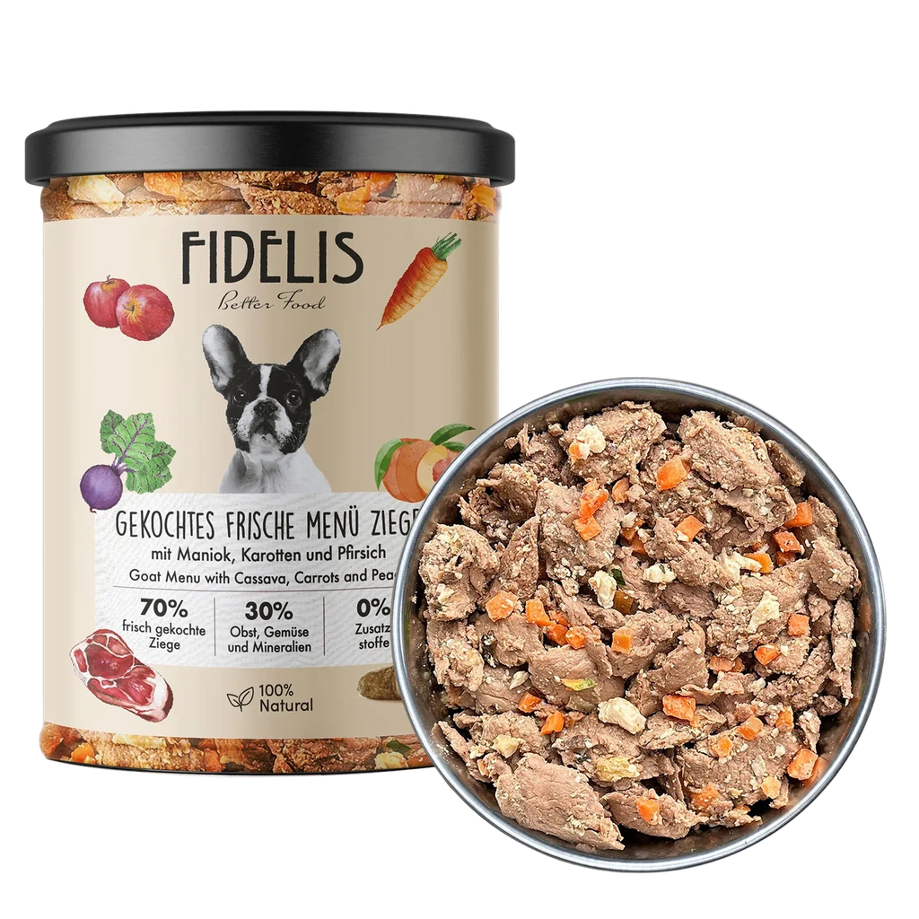Fidelis Dampkokt Ferskfôr Geit 400 g