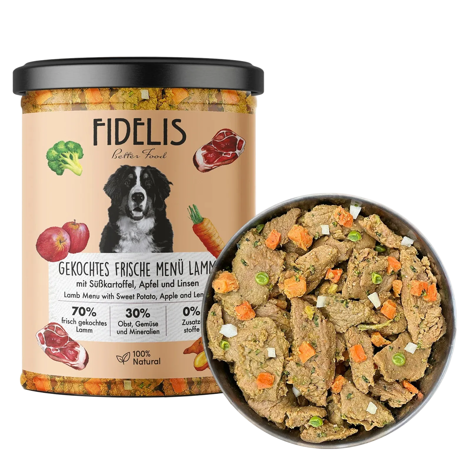 Fidelis Dampkokt Ferskfôr Lam 400 g