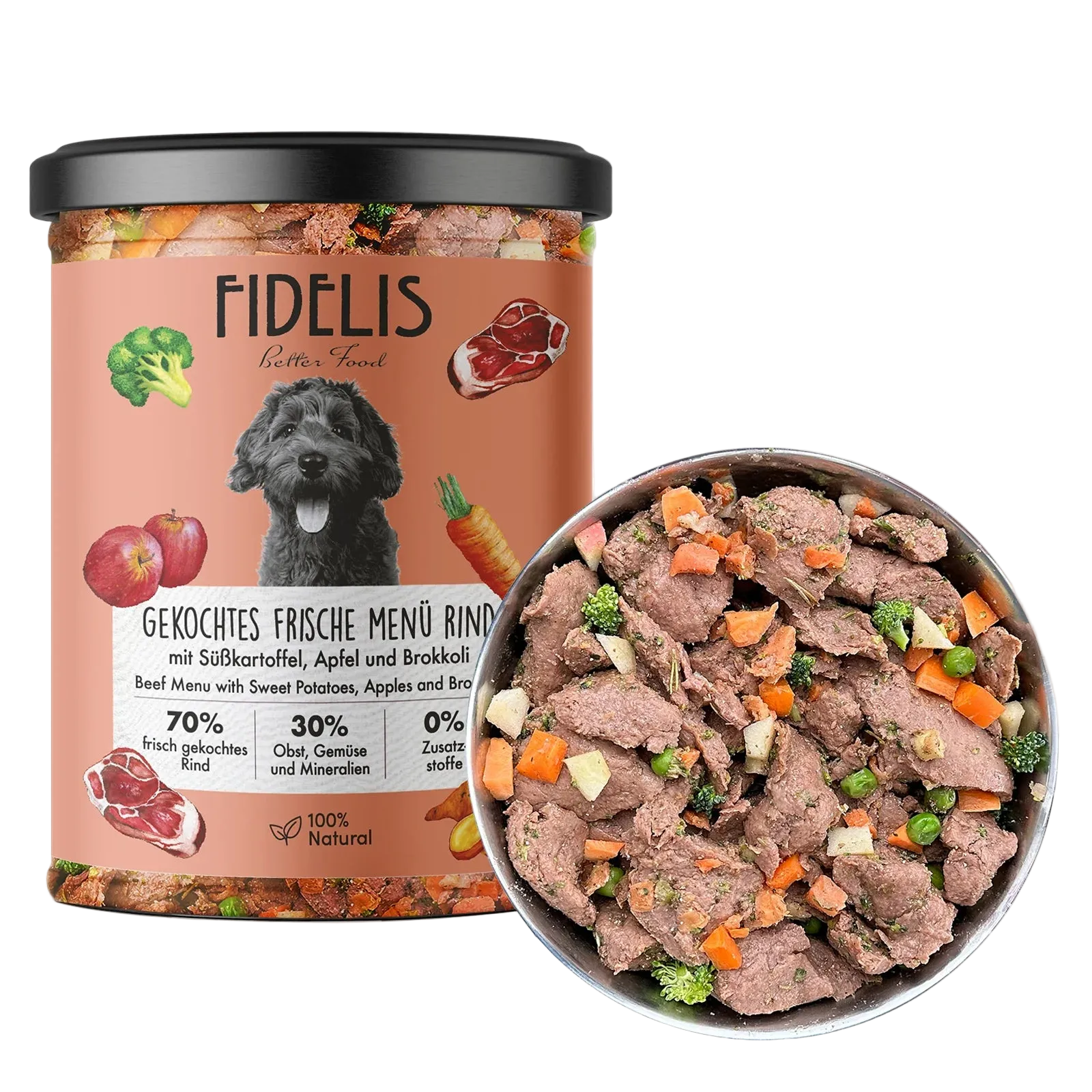 Fidelis Dampkokt Ferskfôr Storfe 400 g