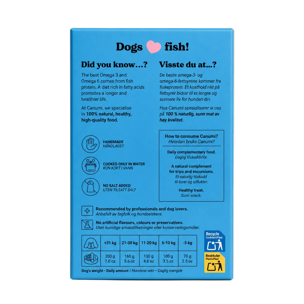 Canumi Naturlig makrellfilet 170 g