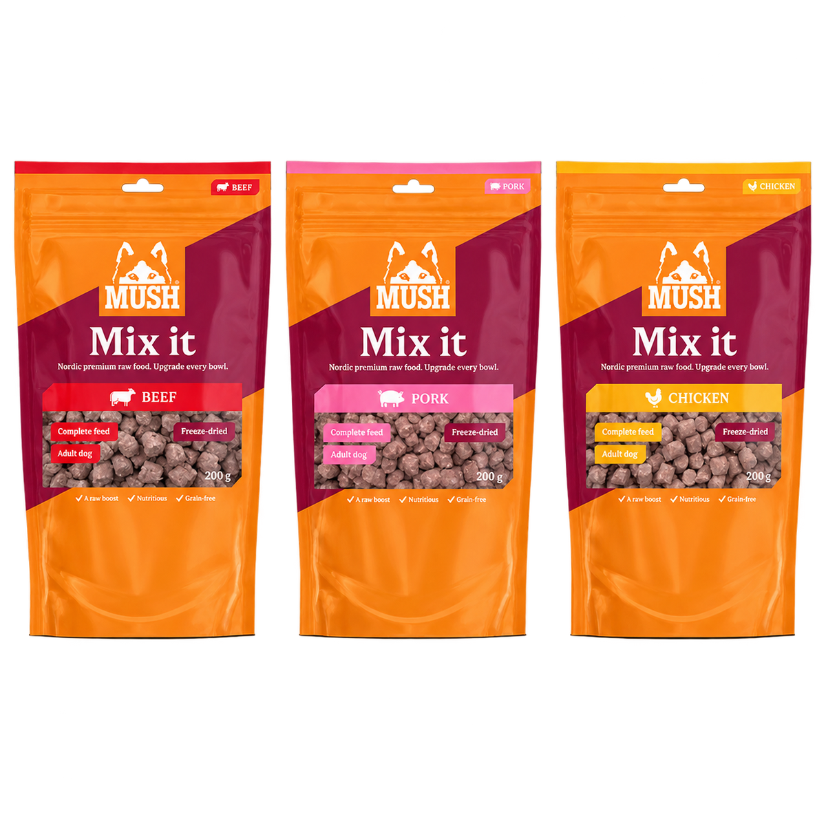 MUSH Mix it Frysetørket Fullfôr 200 g