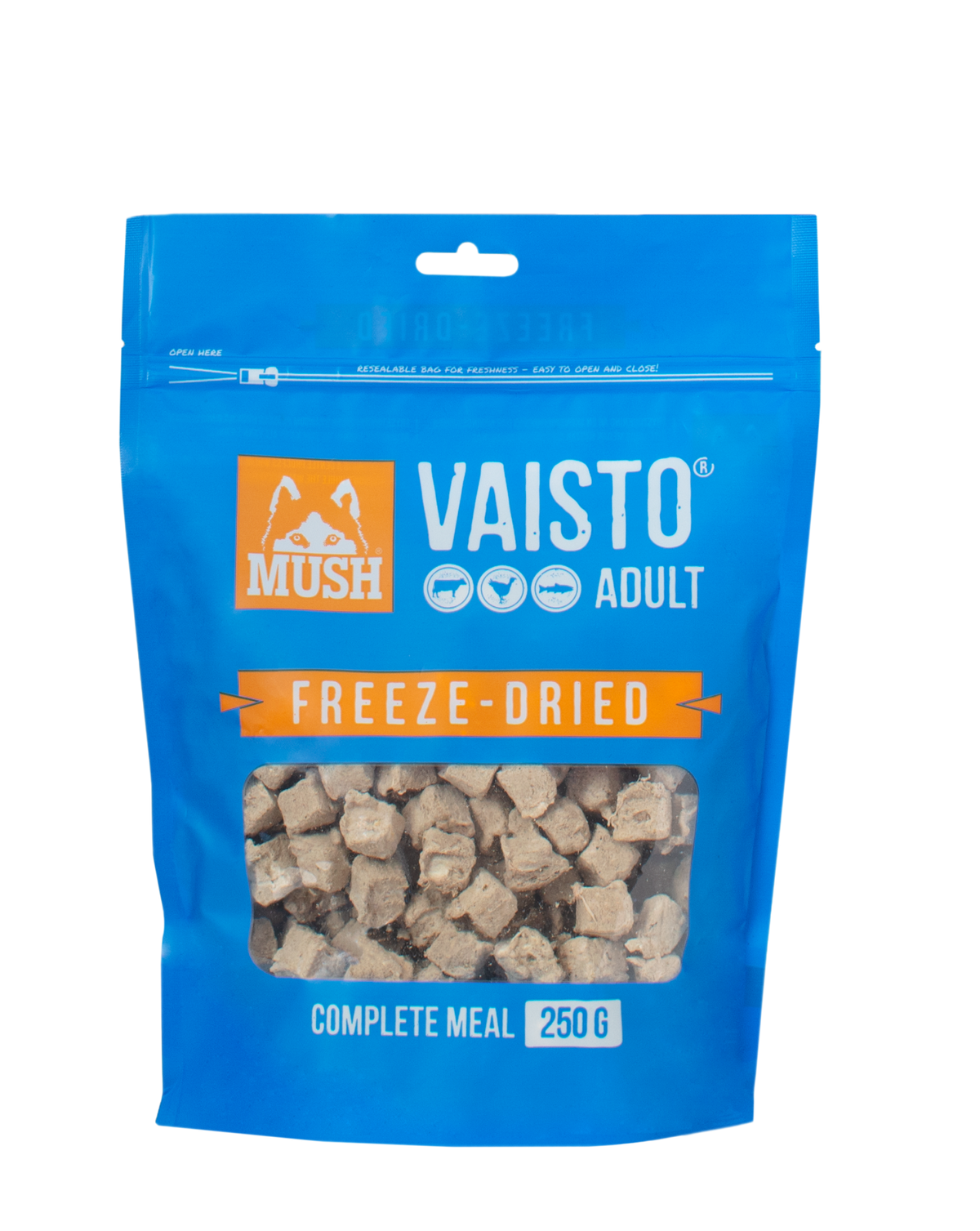 MUSH Vaisto Blå Frysetørket Fullfôr 250 g